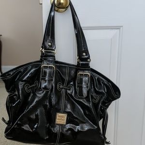 Dooney & Bourke Black Patten Leather Handbag
